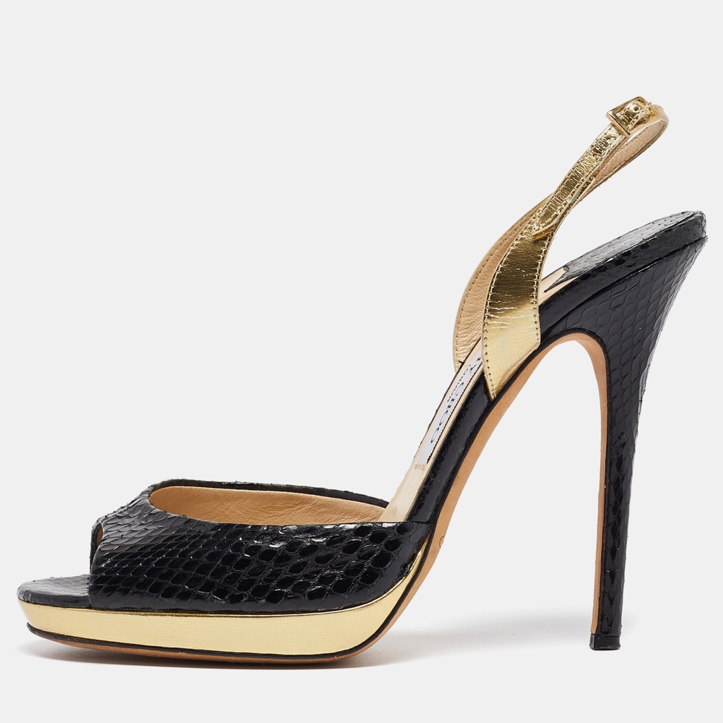 Python And Leather Jimmy Choo Shoes (Original)